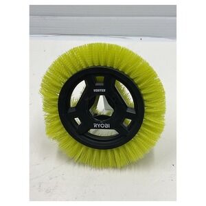 Ryobi Vortex Power Scrubber Brush Attachment Medium Bristle Lime Green New